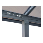 Canopia by Palram 704575 Olympia 10 ft. x 20 ft. Gray/Bronze Aluminum Patio Cover Mode d'emploi