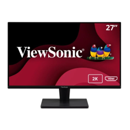 ViewSonic VA2715-2K-MHD MONITOR Mode d'emploi | Fixfr