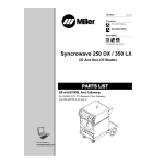 Miller SYNCROWAVE 250 DX Manuel utilisateur