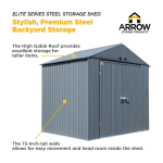 Arrow Storage Products VT1421 Vinyl Murryhill Storage Building, 14 ft. x 21 ft. Manuel utilisateur