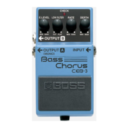 Boss CEB-3 Bass Chorus Manuel utilisateur | Fixfr