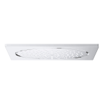 GROHE Rainshower F-Series 1-Spray 10 in. Ceiling Fixed Showerhead Flush Mount in Starlight Chrome Guide d'installation