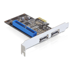 DeLOCK 89292 PCI Express Card &gt; 2 x external eSATA 6 Gb/s + 1 x internal IDE Fiche technique