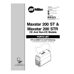 Miller MAXSTAR 350 ALL OTHER CE AND NON-CE MODELS Manuel utilisateur