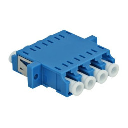 DeLOCK 86538 Optical Fiber Coupler LC Quad female to LC Quad female Single-mode 2 pieces blue Fiche technique | Fixfr