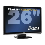 iiyama PROLITE E2607WSD-1 Manuel utilisateur