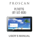 ProScan PLT 1077-G BT-512-8GB Manuel utilisateur