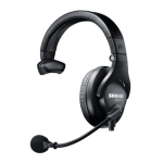 Shure BRH31M Lightweight Single-Sided Broadcast Headset Mode d'emploi