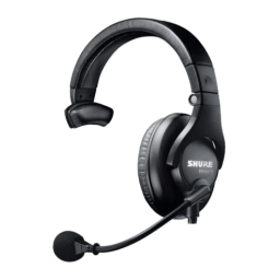 Shure BRH31M Lightweight Single-Sided Broadcast Headset Mode d'emploi | Fixfr