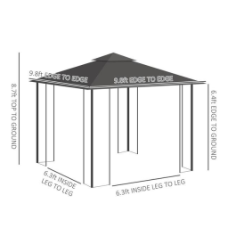 Outsunny 84C-100GY Manuel utilisateur | Fixfr