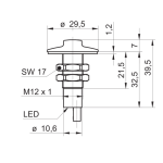 Baumer CFAK 12P3140/KS35L Capacitive proximity sensor Fiche technique