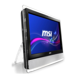 MSI MS-AE32 Wind Top AE2410 Manuel du propriétaire | Fixfr