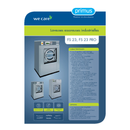 Primus / Lavamac FS23PRO Manuel utilisateur | Fixfr