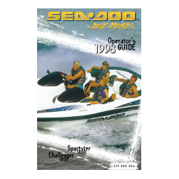 Sea-doo Challenger 1800 1997 Manuel du propriétaire | Fixfr