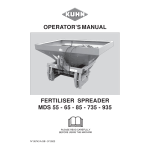 Manuel d'utilisation RAUCH MDS 55/65/85/735/935 + IA