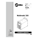 Miller MULTIMATIC 255 Manuel utilisateur