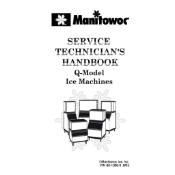 Manitowoc Ice EC Technician's Handbook Manuel utilisateur | Fixfr