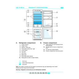 Whirlpool ART 466/3 Fridge/freezer combination Manuel utilisateur | Fixfr