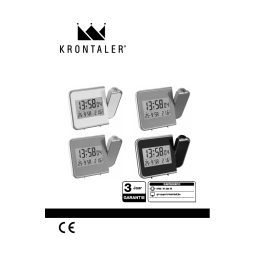 Krontaler GT-PR-AC-02 Projection Clock Manuel utilisateur | Fixfr