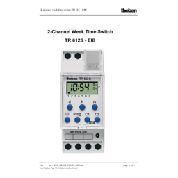 THEBEN TR 612 S KNX Manuel utilisateur | Fixfr