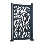 GoodHome Portillon en alu Neva anthracite h.171 cm Mode d'emploi