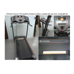 Horizon Fitness CT5.0 Folding Treadmill 2009 Guide | Fixfr