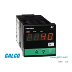 gefran 40TB Indicator/Alarm Unit Fiche technique