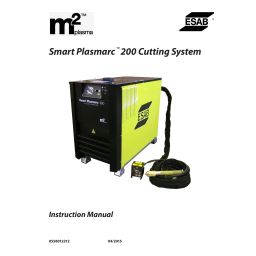 ESAB m2™ Plasma Smart Plasmarc™ 200 Cutting System Manuel utilisateur | Fixfr