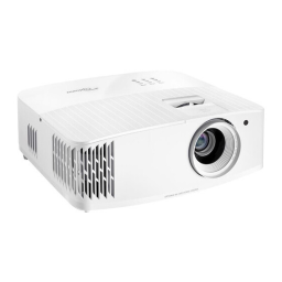 Optoma UHD38x Bright, 4K UHD gaming and home entertainment projector Manuel du propriétaire | Fixfr