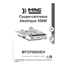 Mac Allister MMSP18000XSL Manuel utilisateur | Fixfr