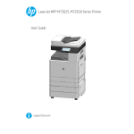 HP LaserJet MFP M72625-M72630 series Guide d'installation