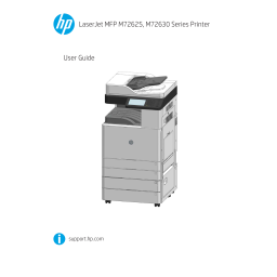 HP LaserJet MFP M72625-M72630 series Guide d'installation | Fixfr