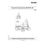 Sulzer XFP PE1 - PE3 Manuel utilisateur