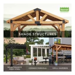 Backyard Discovery Brockton 14x10 Pergola Manuel utilisateur | Fixfr