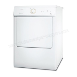 Electrolux EDE37100W Manuel utilisateur | Fixfr