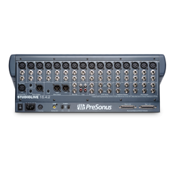 PRESONUS StudioLive 16.4.2 Manuel du propriétaire | Fixfr