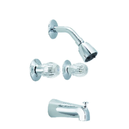 Double Handle Wall Mount Bathtub & Shower Trim Kit