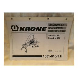 Krone Swadro 421_461 Mode d'emploi | Fixfr