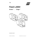 ESAB Aristo/Origo Feed L3004 Manuel + Chat IA