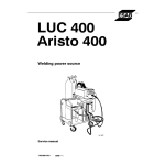 ESAB LUC 400 Manuel utilisateur