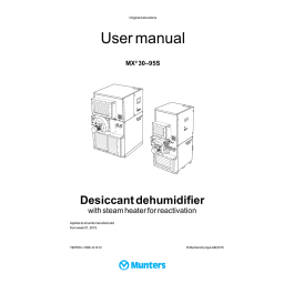 Munters MX² 30-95E : Manuel Utilisateur + AI Chat | Fixfr