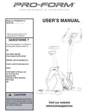 ProForm PFIVEX51811.0: Chat IA & Manuel PDF | Fixfr