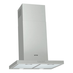 Gorenje WHT623E5X Hotte décorative murale Product fiche | Fixfr