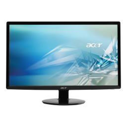 Acer S231HL Monitor Guide de démarrage rapide | Fixfr