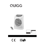 Quigg GT-HL-04 Fan Heater Manuel utilisateur