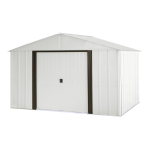 Arrow Storage Products AR108 Arlington Steel Storage Shed, 10 ft. x 8 ft. Manuel utilisateur