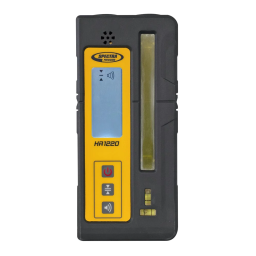 Spectra Precision HR1220 Laser Line Receiver Mode d'emploi | Fixfr