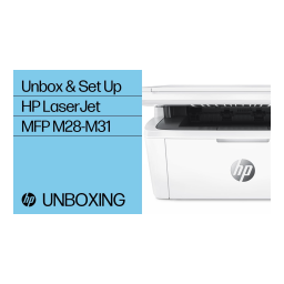 LaserJet Pro MFP M28-M31 Printer series