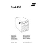 ESAB LUA 400 Manuel utilisateur