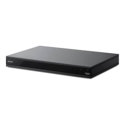 Sony UBP-X800M2 Manuel utilisateur | Fixfr
